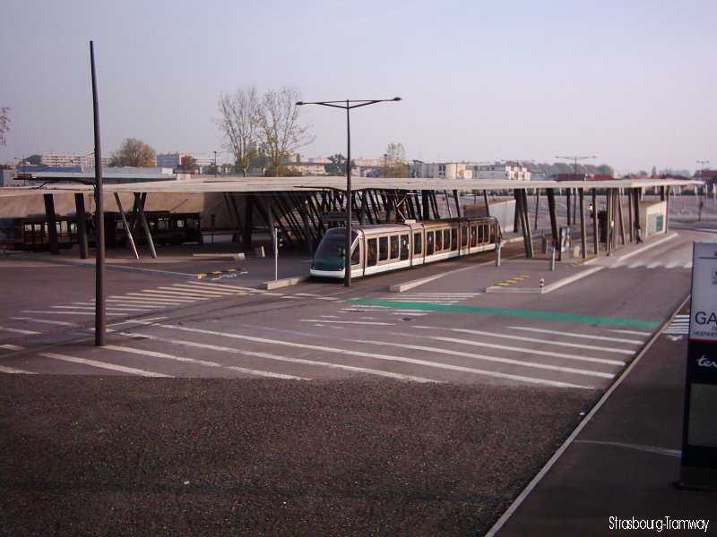 Le terminus d'Hoenheim-Gare.