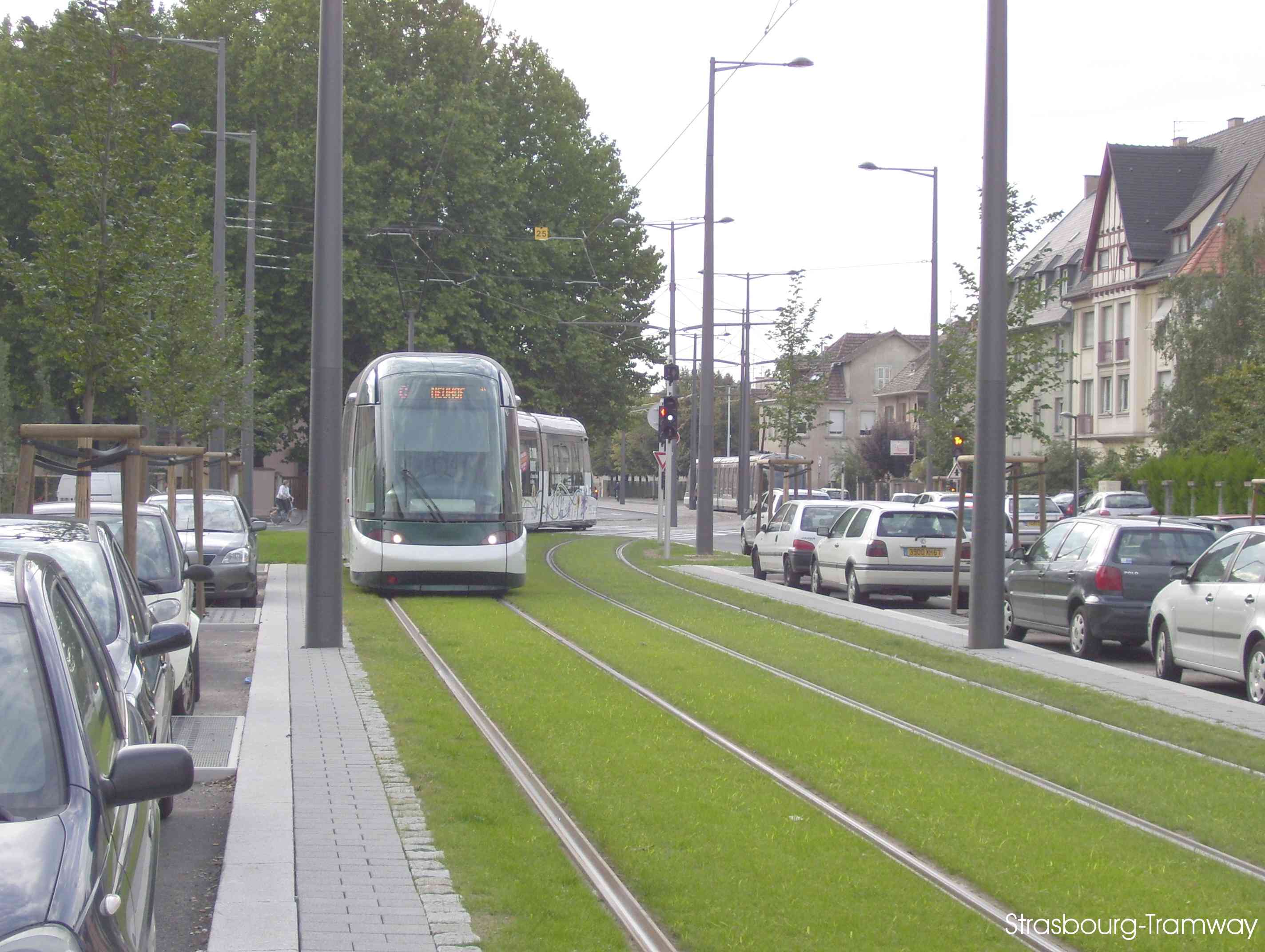 Un Citadis en provenance de la station