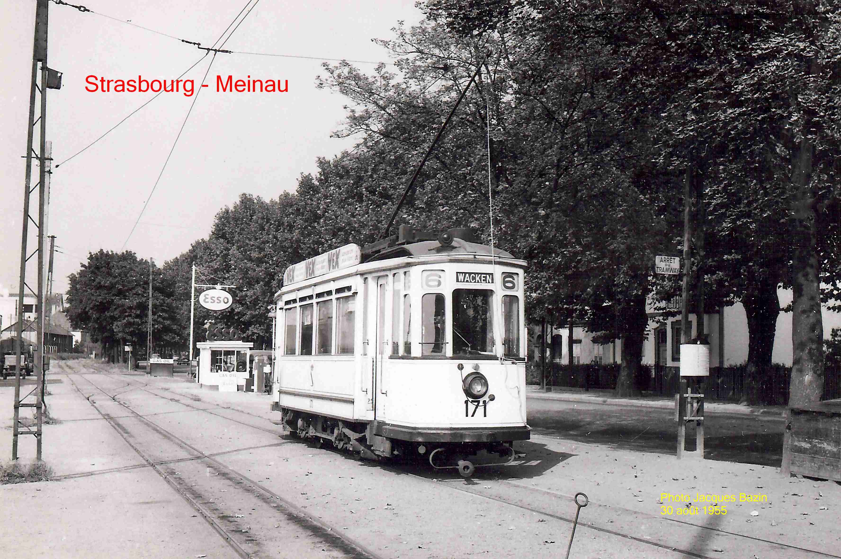 La motrice n� 171 sur la Route de Colmar.