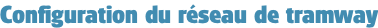 Configuration du réseau de tramway